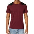 thumbnail image 1 of I.N.C Mens Faux-Suede Piece Basic T-Shirt, Red, X-Large, 1 of 1