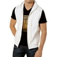 thumbnail image 1 of I.N.C Mens Gold Piping Sweater Vest, White, Large, 1 of 2