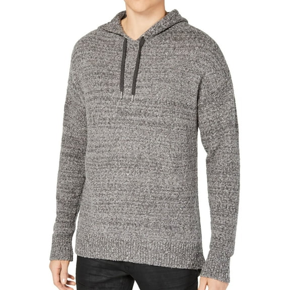 I.N.C Mens Hooded Pullover Sweater, Grey, XX-Large