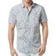 thumbnail image 1 of I-N-C Mens Infinity Button Up Shirt, White, XX-Large, 1 of 1