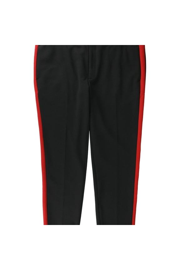 I.N.C Mens Knit Stripe Casual Trouser Pants, Black, 31W x 28L