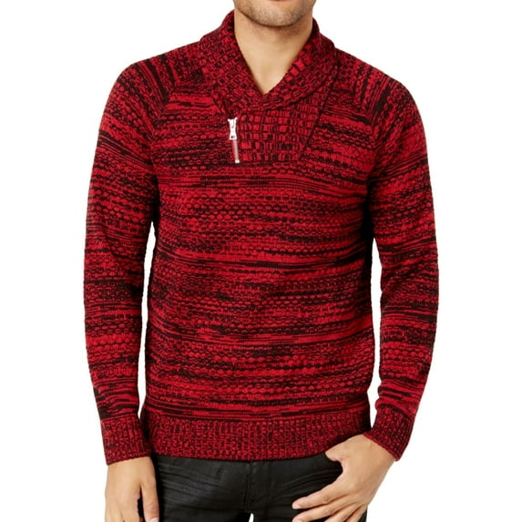 I.N.C Mens LS Knit Pullover Sweater, Red, XX-Large