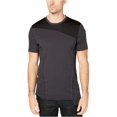 thumbnail image 1 of I.N.C Mens Marled Knit Basic T-Shirt, Black, X-Large, 1 of 2