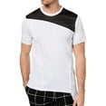 thumbnail image 1 of I.N.C Mens Marled Knit Basic T-Shirt, White, X-Large, 1 of 3