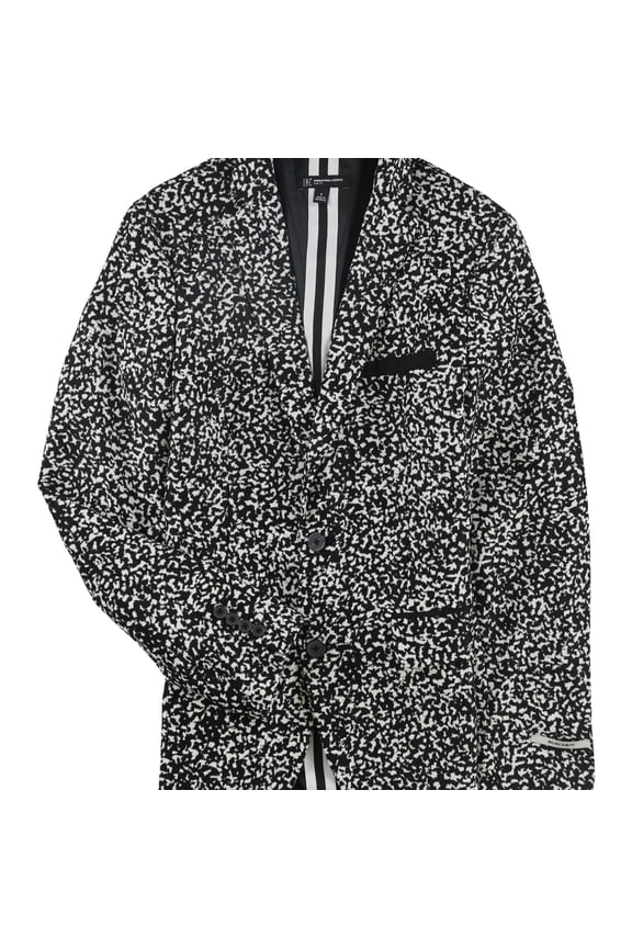 I.N.C Mens Morse Two Button Blazer Jacket, Black, Small