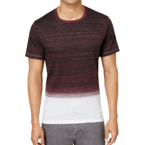 I.N.C Mens Ombre Basic T-Shirt, Red, XX-Large