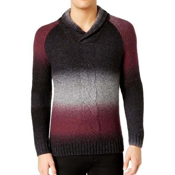 I-N-C Mens Ombre Pullover Sweater, Red, XX-Large