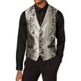 thumbnail image 1 of I.N.C Mens Patterned Four Button Vest, goldcombo, XXX-Large, 1 of 3