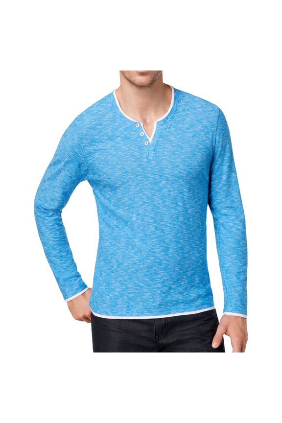 I.N.C Mens Popular Guy Basic T-Shirt, Blue, XXX-Large