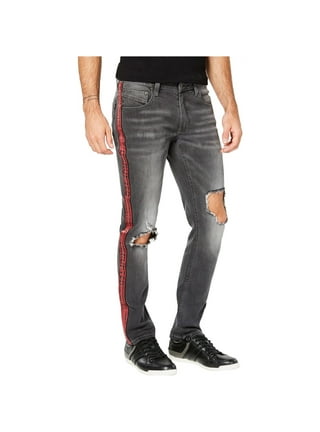 Jeans with stripe down the side mens online