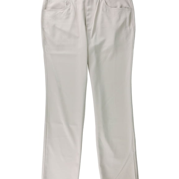 I-N-C Mens Shiny Casual Trouser Pants, Beige, 32W x 32L
