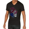 thumbnail image 1 of I.N.C Mens Skull Snake Rose Graphic T-Shirt, Black, Large, 1 of 3