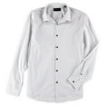 thumbnail image 1 of I-N-C Mens Solid Button Up Shirt, Grey, X-Large, 1 of 1