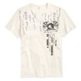 thumbnail image 1 of I.N.C Mens Split Neck Graphic T-Shirt, Beige, Small, 1 of 1