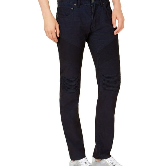 I.N.C Mens Straight Stretch Corduroy Casual Pants, Blue, 36W x 32L