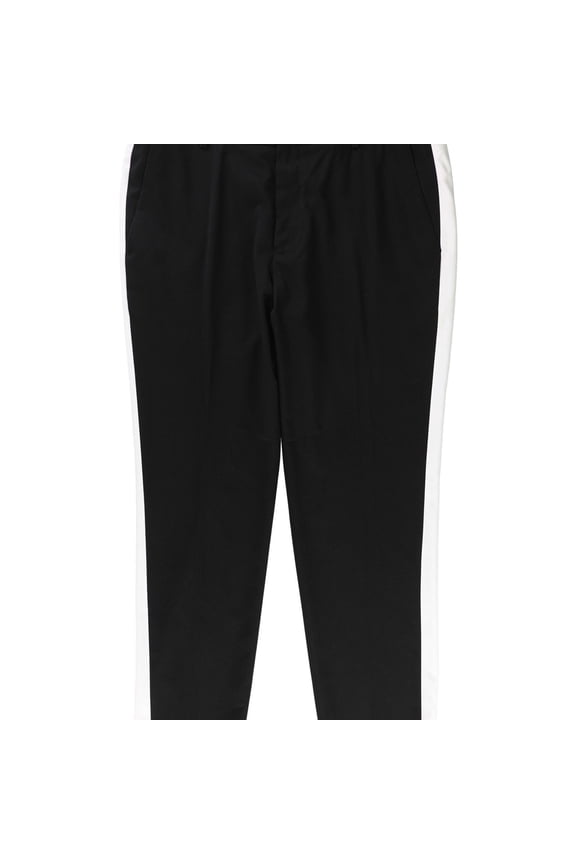 I.N.C Mens Stretch Side Casual Chino Pants, Black, 36W x 30L