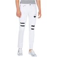thumbnail image 1 of I-N-C Mens Studded Repair Skinny Fit Jeans, White, 32W x 32L, 1 of 1