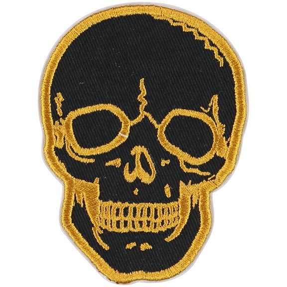 I-N-C Unisex Skull Decorative Sewing Patch, Black, One Size