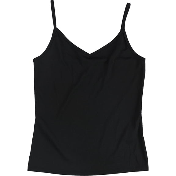 I.N.C Womens Basic Cami Tank Top, Black, Small
