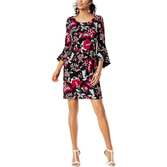 I-N-C Womens Bell Sleeve A-Line Dress