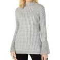 thumbnail image 1 of I.N.C Womens Bell-Sleeve Pullover Sweater, Grey, X-Large, 1 of 2