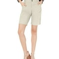 thumbnail image 1 of I.N.C Womens Bengaline Casual Walking Shorts, Beige, 10, 1 of 2