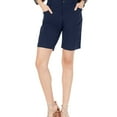 thumbnail image 1 of I.N.C Womens Bengaline Casual Walking Shorts, Blue, 2, 1 of 1