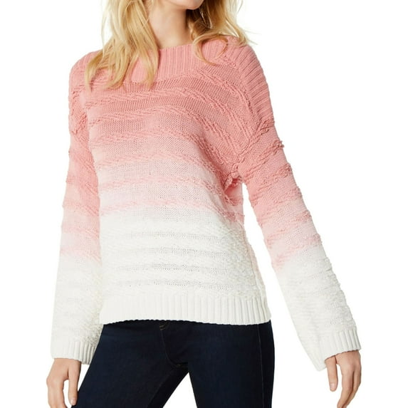 I.N.C Womens Cable Knit Pullover Sweater, Pink, X-Large