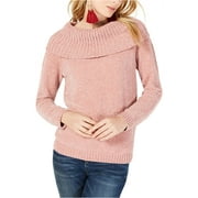 I-N-C Womens Chenille Pullover Sweater, Pink, Large