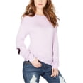 thumbnail image 1 of I.N.C Womens Cold Elbow Pullover Sweater, Purple, Medium, 1 of 1