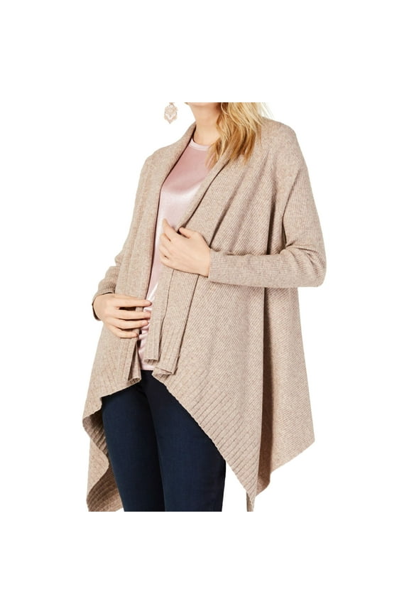 I.N.C Womens Completer Cardigan Sweater, Brown, Small