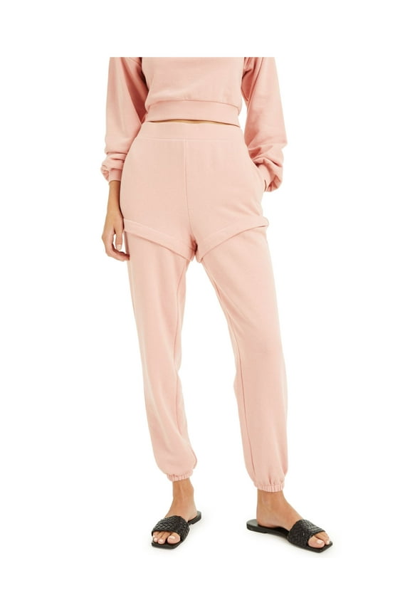 I.N.C Womens Convertible Athletic Sweatpants, Pink, X-Large