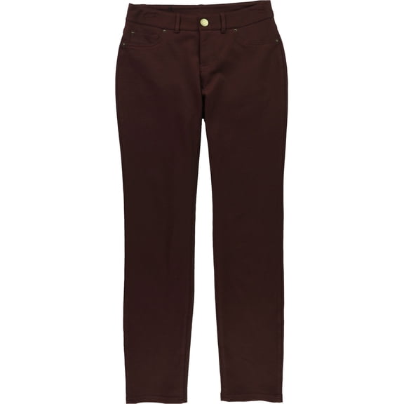 I.N.C Womens Curvy Ponte Skinny Casual Chino Pants, Purple, 2 Regular