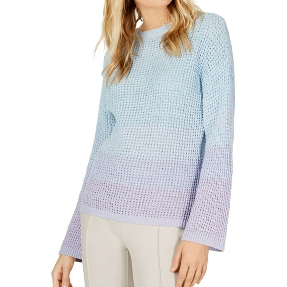 I.N.C Womens Dip-Dye Knit Sweater, Blue, XX-Large