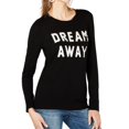 thumbnail image 1 of I.N.C Womens Embellished Dream Away Pullover Sweater, Black, Medium, 1 of 2