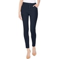 thumbnail image 1 of I-N-C Womens Exposed Button Casual Trouser Pants, Blue, 4, 1 of 2