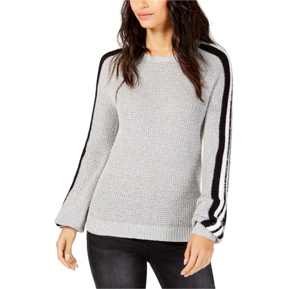 I-N-C Womens Eyelash Pullover Sweater, Grey, Medium