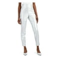 thumbnail image 1 of I.N.C Womens Faux Leather Casual Leggings, Grey, 6, 1 of 2
