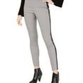 thumbnail image 1 of I.N.C Womens Faux-Leather Trim Casual Trouser Pants, Black, 12, 1 of 2