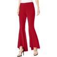 thumbnail image 1 of I-N-C Womens Flare Casual Trouser Pants, Red, 12, 1 of 1
