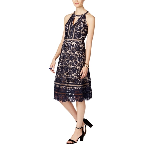 I-N-C Womens Floral A-Line Dress