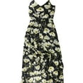 thumbnail image 1 of I.N.C Womens Floral Ruffled High-Low Dress, Black, 8, 1 of 1