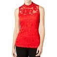 thumbnail image 1 of I.N.C Womens Floral Pullover Blouse, Red, Medium, 1 of 2