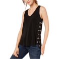thumbnail image 1 of I.N.C Womens Grommet Tank Top, Black, Small, 1 of 2