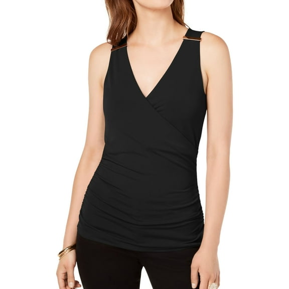 I.N.C Womens Hardware Tank Top, Black, Medium
