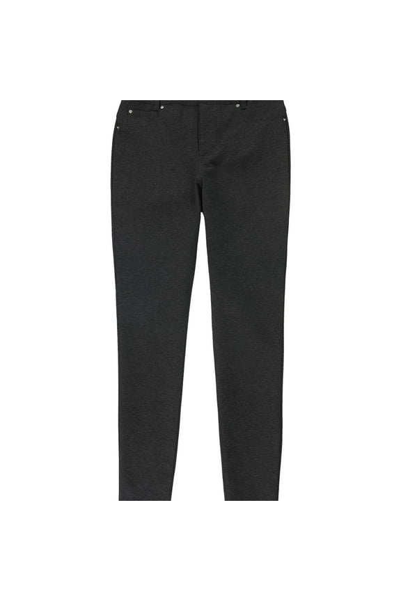 I.N.C Womens Heathered Casual Trouser Pants, Grey, 4