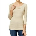 thumbnail image 1 of I.N.C Womens Knit Pullover Blouse, Beige, XX-Large, 1 of 1