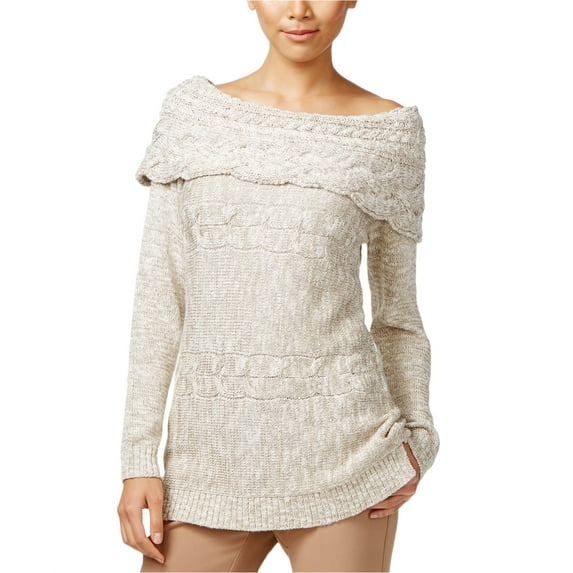 I.N.C Womens Knit Pullover Sweater, Metallic, Petite, PL