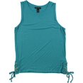 thumbnail image 1 of I-N-C Womens Lace-Up Tank Top, 1 of 1