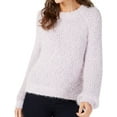 thumbnail image 1 of I.N.C Womens Popcorn Pullover Sweater, Purple, Medium, 1 of 2